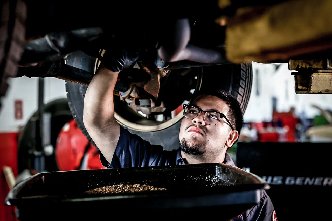 Essential Services: oil change and tune-up, brake and suspension repair, and more.
